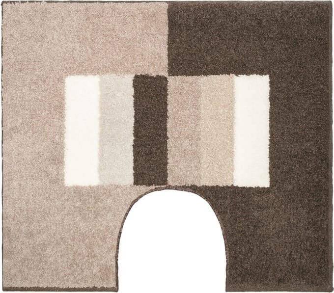 Casilin Elba WC-mat - 60 x 50 cm - Met uitsparing - Antislip - Zand
