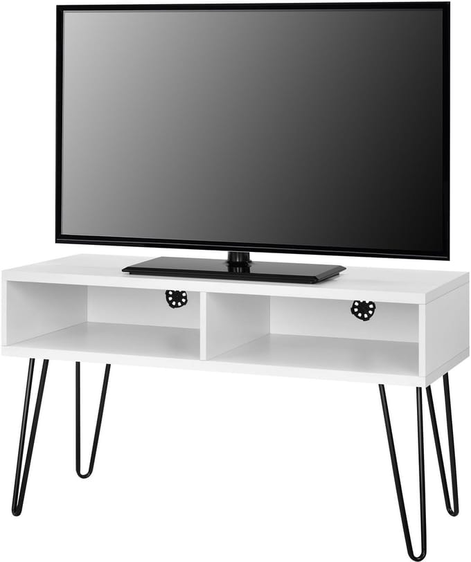 Owen-Tv-meubel - 2 Vakken - Wit