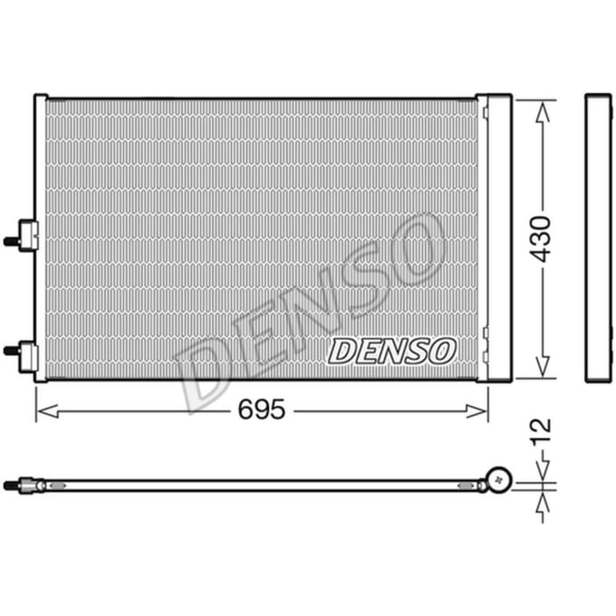 Condensator, airconditioning DENSO DCN17061