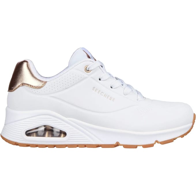 Skechers Skechers Uno Metallic sneakers wit Synthetisch