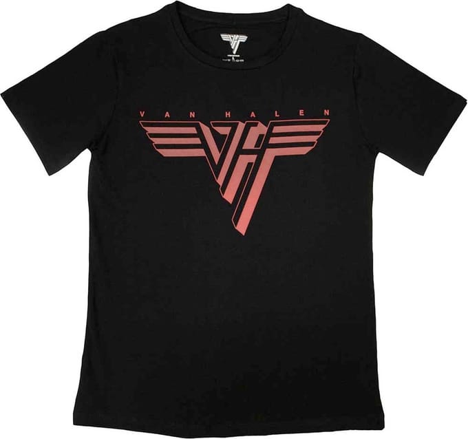 Van Halen - Classic Red Logo Dames T-shirt - S - Zwart
