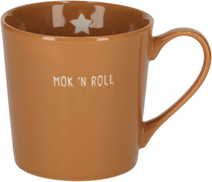 JENS Living - Shiny mok - Karamel - MOK 'N ROLL - 370 ml
