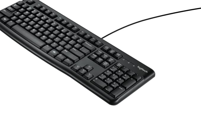 Logitech K120 Corded Keyboard - US - Toetsenbord - Engels (US international) - Zwart
