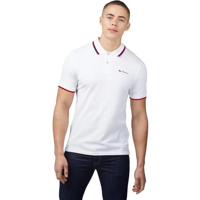Ben Sherman heren poloshirt met stippen