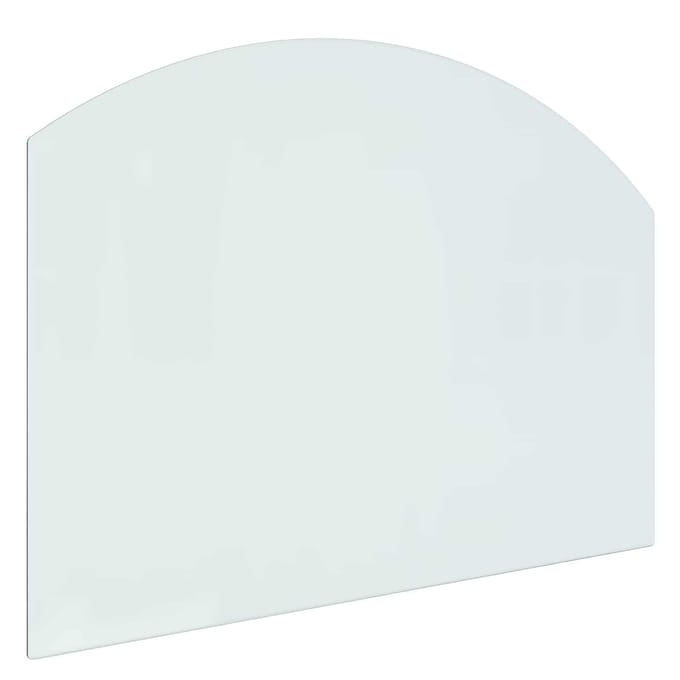 vidaXL - Glazen - haardplaat - Doorzichtig - 80 - x - 60 - cm - Glas