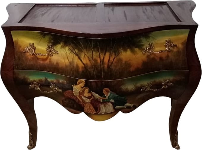 Barok exclusieve commode met 2 laden