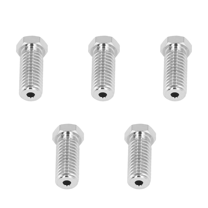 5 stuks 3D-printer nozzles set roestvrij staal 1.75mm 0.4mm messing tip nozzle set voor QIDI X Maximum 3 gray