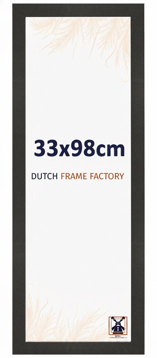 Fotolijst 33x98 cm - MDF - Zwart Mat - Benno