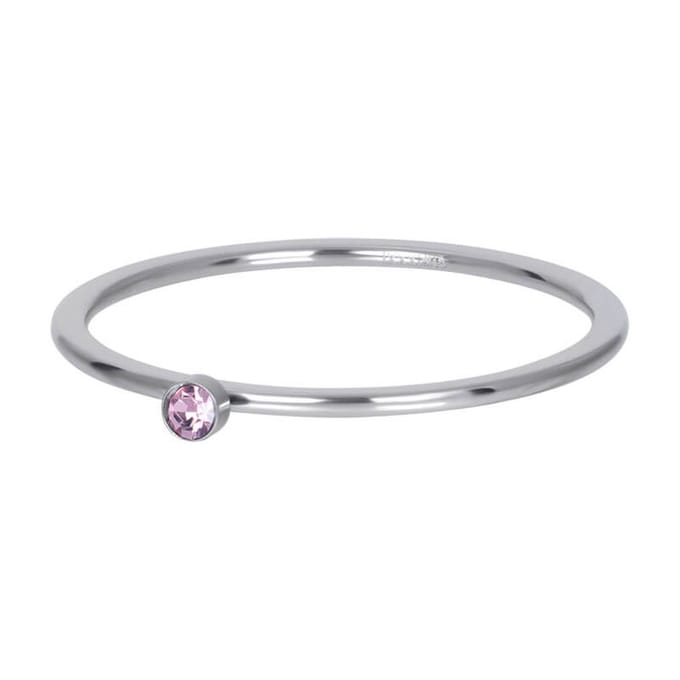 iXXXi invulring Pink 1 Stone Crystal R03908 (1MM)