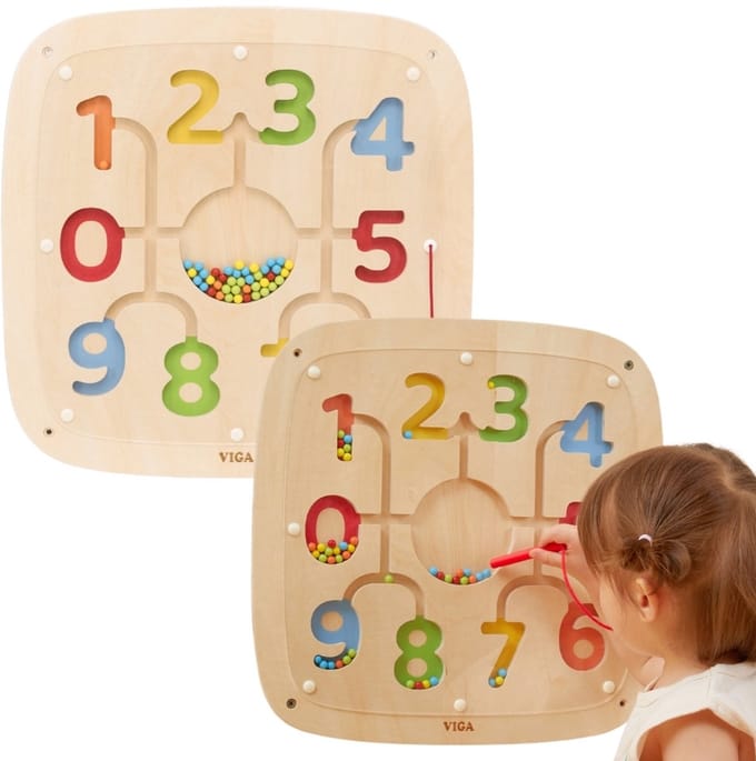 Viga Houten Manipulatieve Sensorische Bord Leren Tellende Sorteerder - UNI