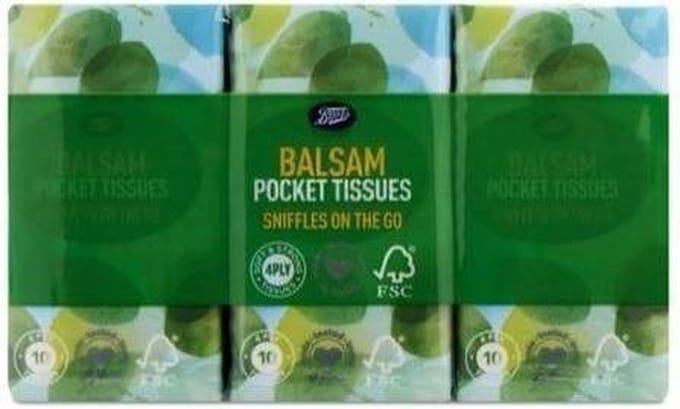 Boots Balsam Pocket Tissue