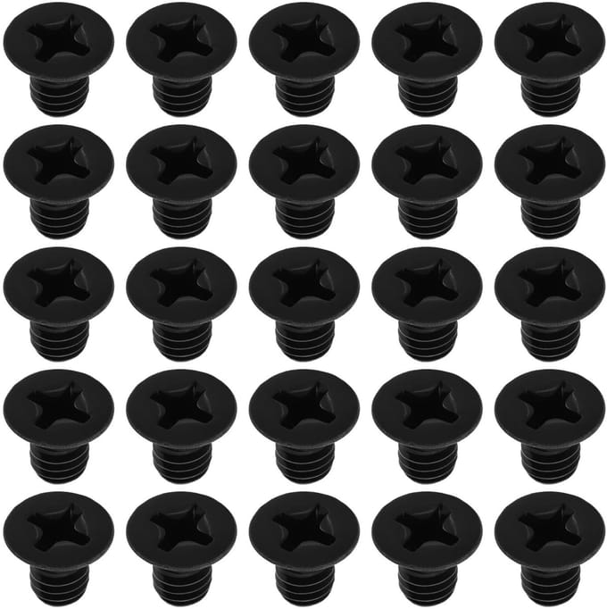 Dailygoods - 100 Stuks M4 x 6 mm Platte Kop Machineschroeven