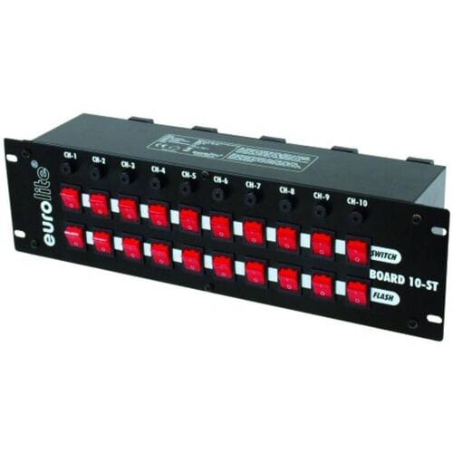 Eurolite Board 10-ST 10x Schutzkontakt 19 stroomverdeler 3 HE