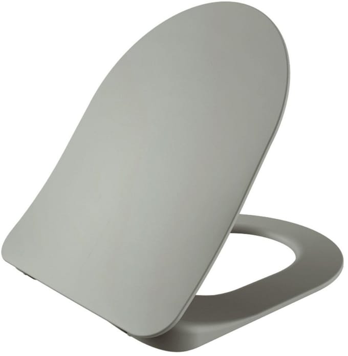 Creavit wc-zitting Duroplast – softclose & quick release – inox scharnieren – koelgrijs