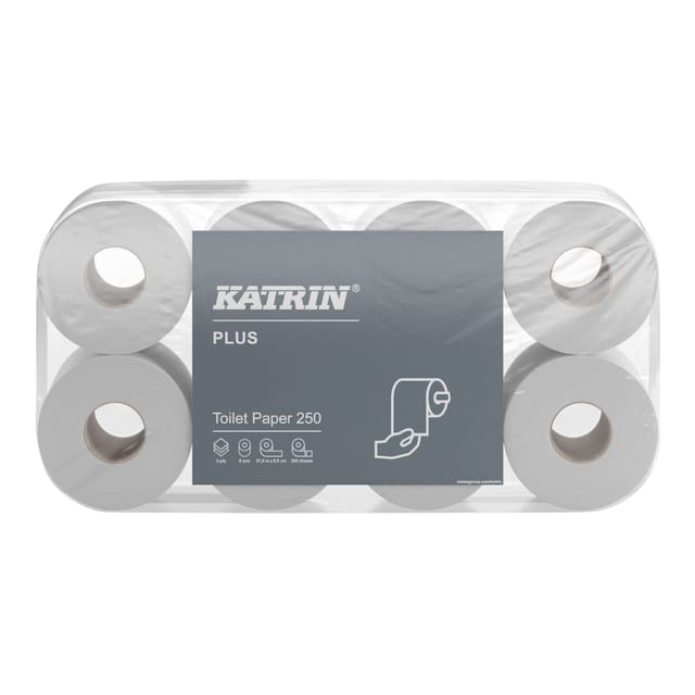 Katrin - Toiletpapier 11711 Plus 250 3laags 8 rollen