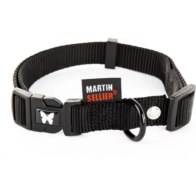 Verstelbare nylon hondenhalsband Martin Sellier 25-45/65