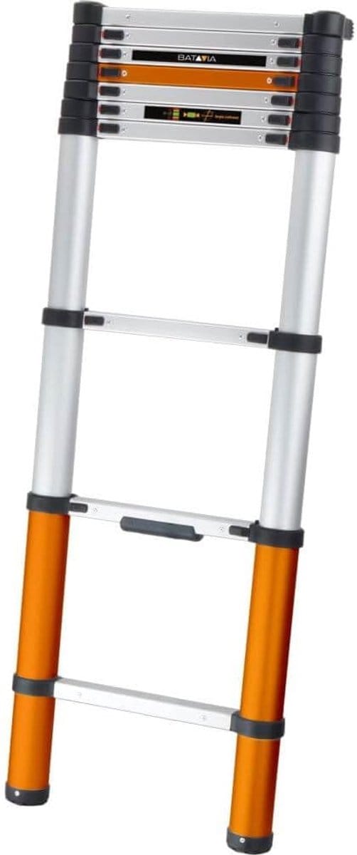 Telescoopladder 2.93 meter - Uitschuifbare ladder - Klus Klussen - Soft-close technologie - 11 kg