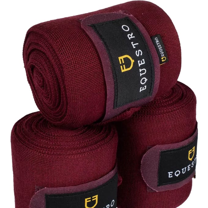 Wollen rustbanden voor paarden Equestro (x4)