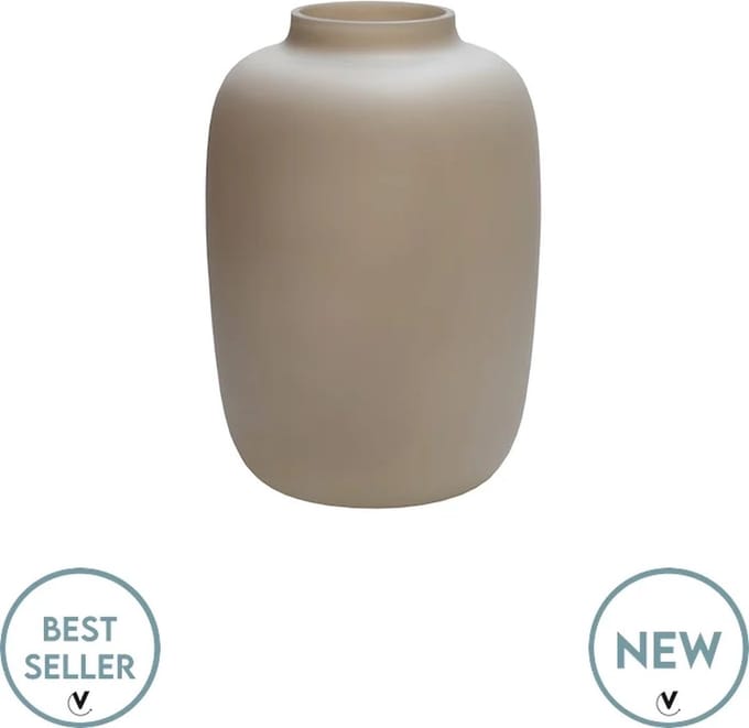 Vaas Artic | XS | Matte Ivory - Mat Beige | Ø17 x H24 cm
