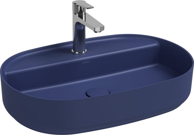 Isvea Infinity Wastafel Ovaal - Donkerblauw