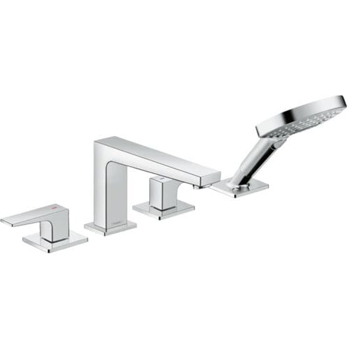 Hansgrohe Metropol 4-hole bath rim mixer with lever handle 32552000
