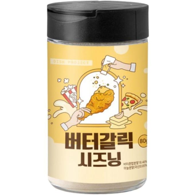 Dish Project Boter Knoflook Kruidenmix Koreaanse Knoflook Boter Poeder 80g 1ea beige