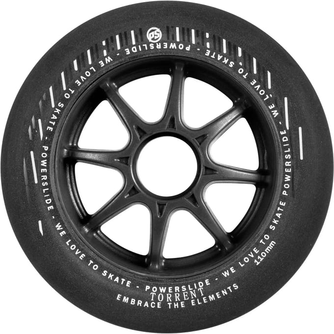 Powerslide Torrent Rain 4 Units Wiel Zwart 110 mm / 84A
