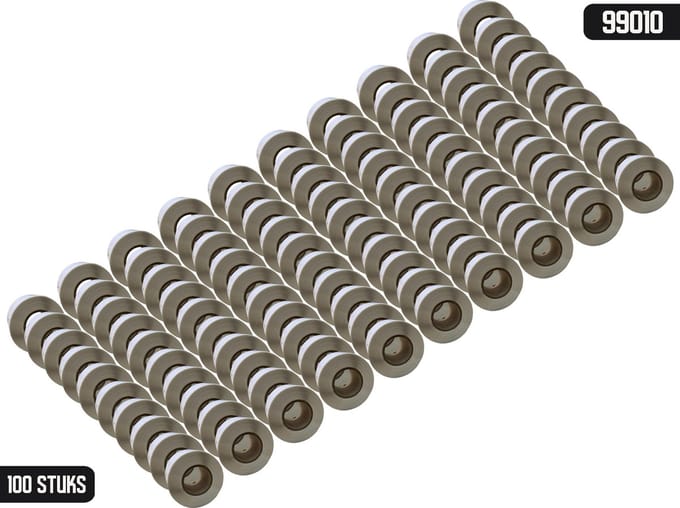 DULA Dymo Compatible labels - Wit - 99010 - S0722370 - Adresetiketten - 100 rollen - 28 x 89 mm - 130 labels per rol