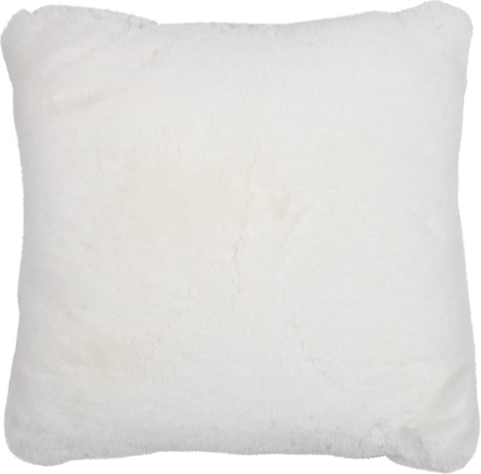 kussen teddy glad gebroken wit 45x45cm