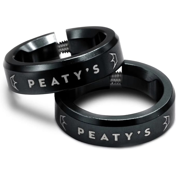Peaty´s Monarch Fiets Handvat Vergrendelingsring Zilver