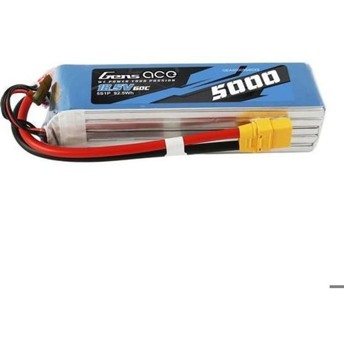 Gens ace &Tattu Battery LiPo Bashing 5000mAh 18.5V 60C 5S1P - XT90