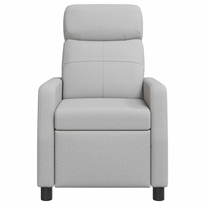 vidaXL Relaxfauteuil Wolkengrijs Stof