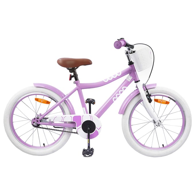 vidaXL - Kinderfiets - 18 - Inch - voor - 5-7 - jaar - oud - Paars