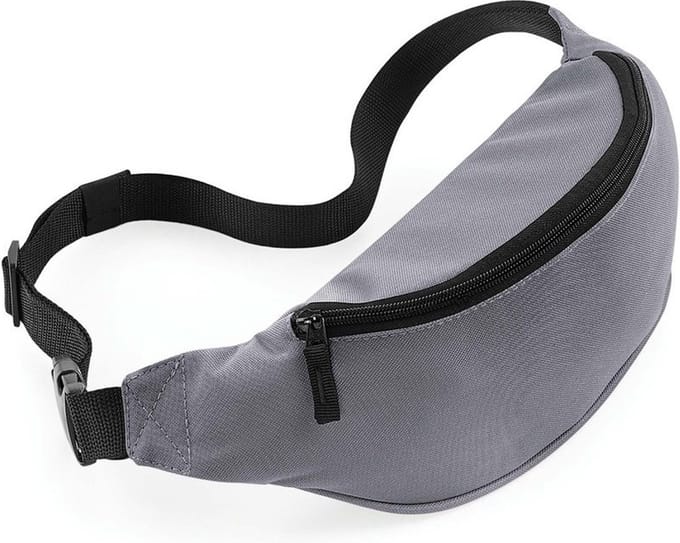 Heuptasje/fanny pack grijs 38 x 14 x 8 cm festival musthave