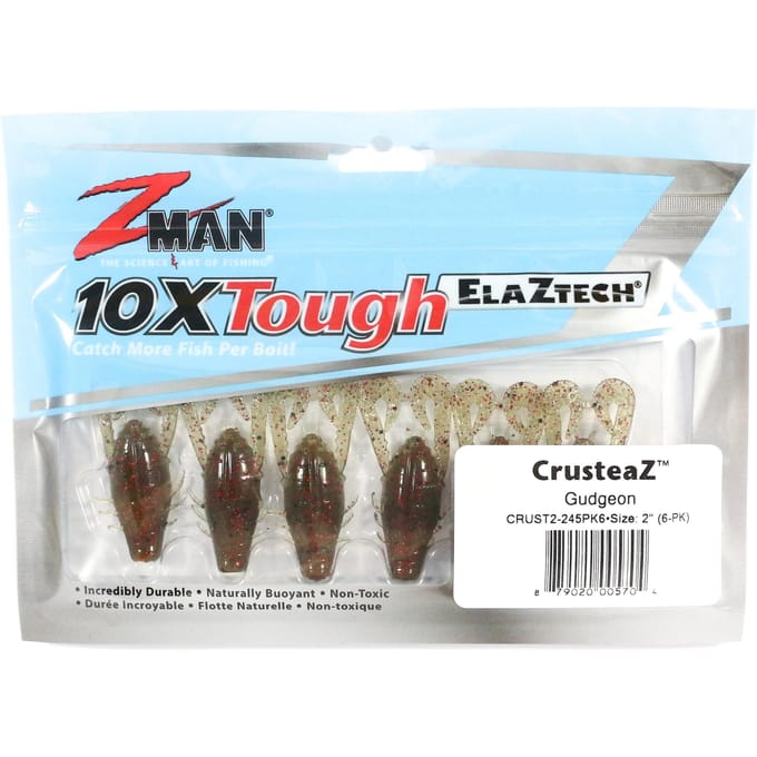 Leurre souple Zman CrusteaZ 2 pouces 6/paquet Gudgeon (5704) white