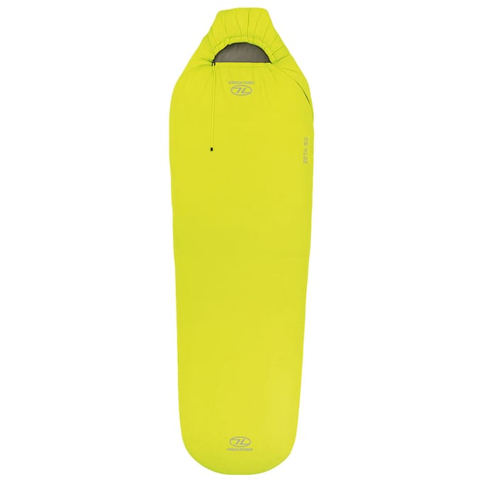 Highlander mummyslaapzak Zeta 50 Lime 14°C - Groen