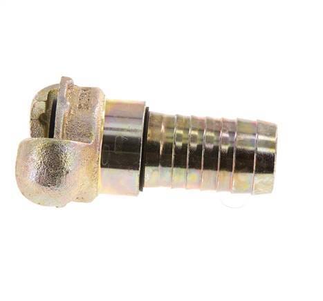 Gietijzer DN 19 DIN 3489 Compressor Klauwkoppeling met 25 mm Slangpilaar Draaibaar