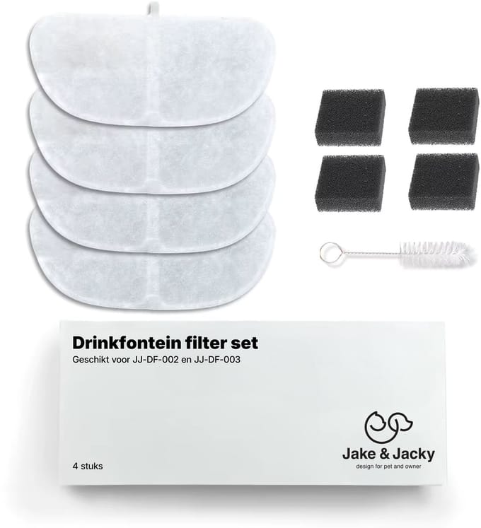 Jake and Jacky Drinkfontein Filterset - Modelnummer JJ-DF-002 en JJ-DF-003
