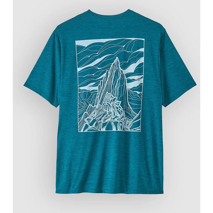 Patagonia Cap Cool Daily - Cloud Crag T-Shirt blauw