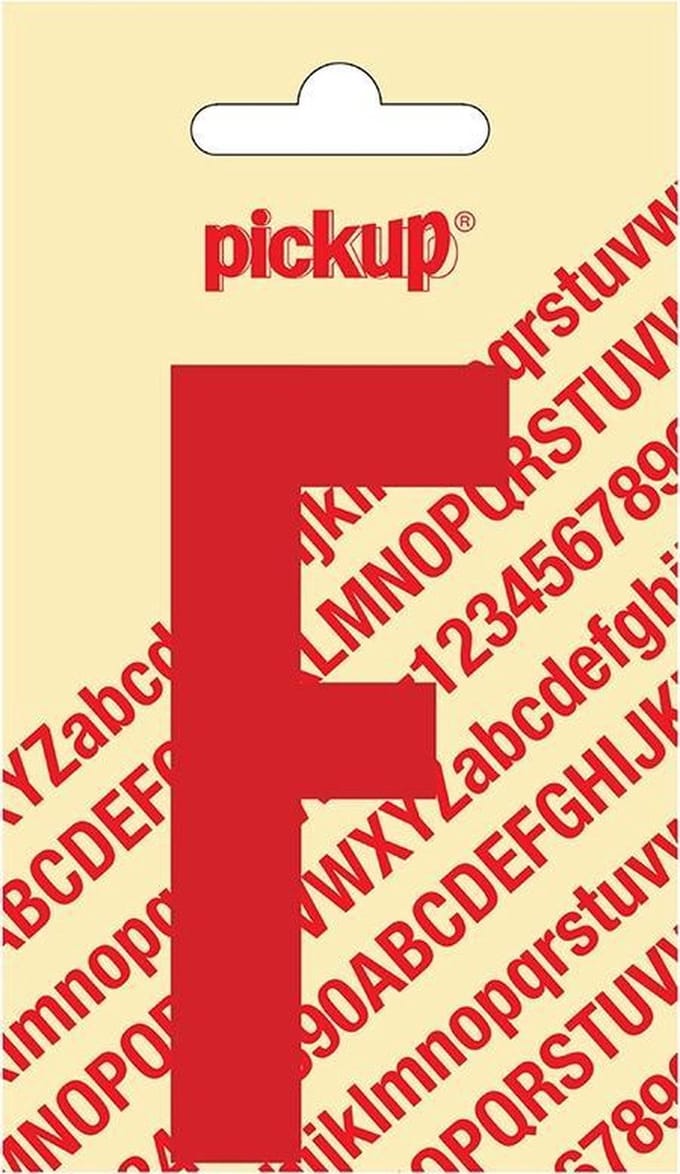Pickup plakletter Nobel 90 mm rood F - 31022090F
