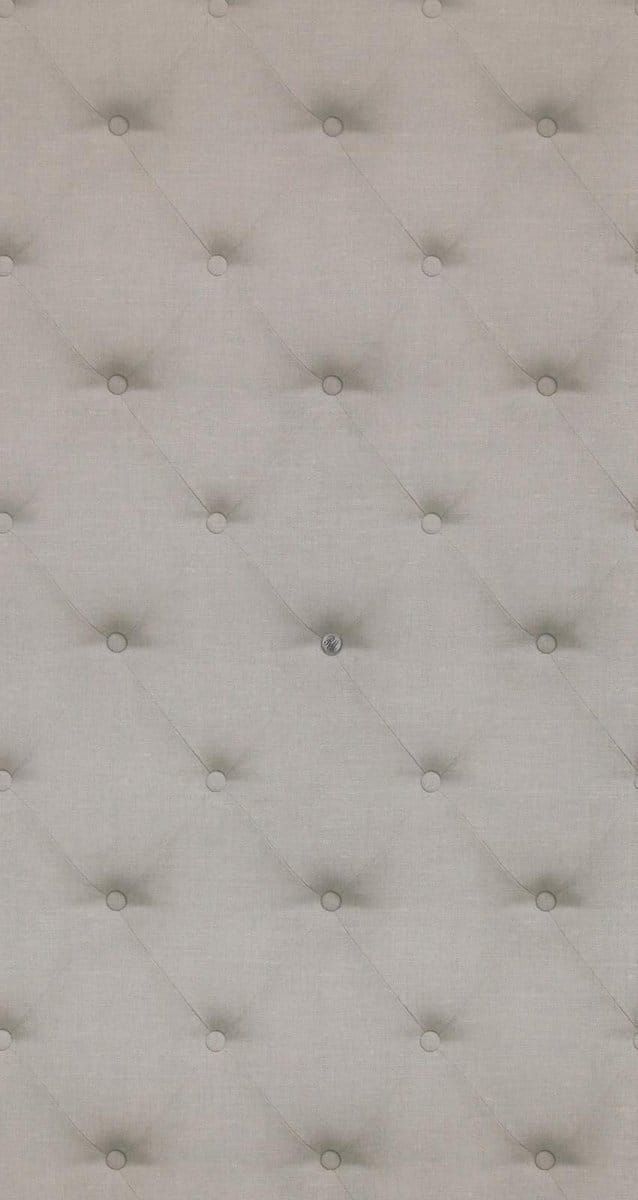 Rivièra Maison R.M Anvers Linen Button - Behang - 1 m x 53 cm - Zilvergrijs