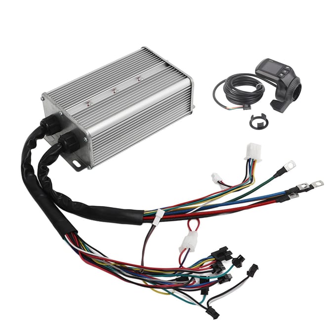 48V 60V 1500W Elektrische Scooter Controller en GZ3 LCD Display Elektrische Fiets Ombouwset gray