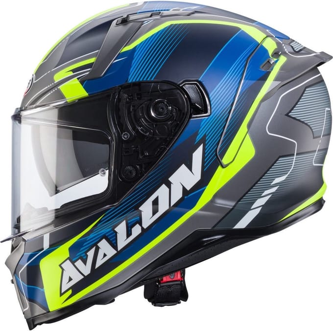 Caberg Avalon X Optic Mat Grijs Geel Integraalhelm - Bluetooth Intercom