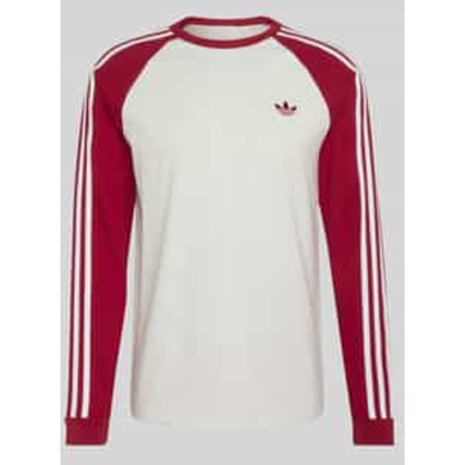 Regular fit shirt met lange mouwen van pure katoen met gestikt logo