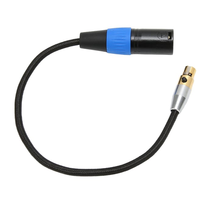 Câble XLR mâle vers mini XLR femelle, adaptateur professionnel à 3 broches pour appareil photo, mixeur, microphone 0.3 Meter / 1ft