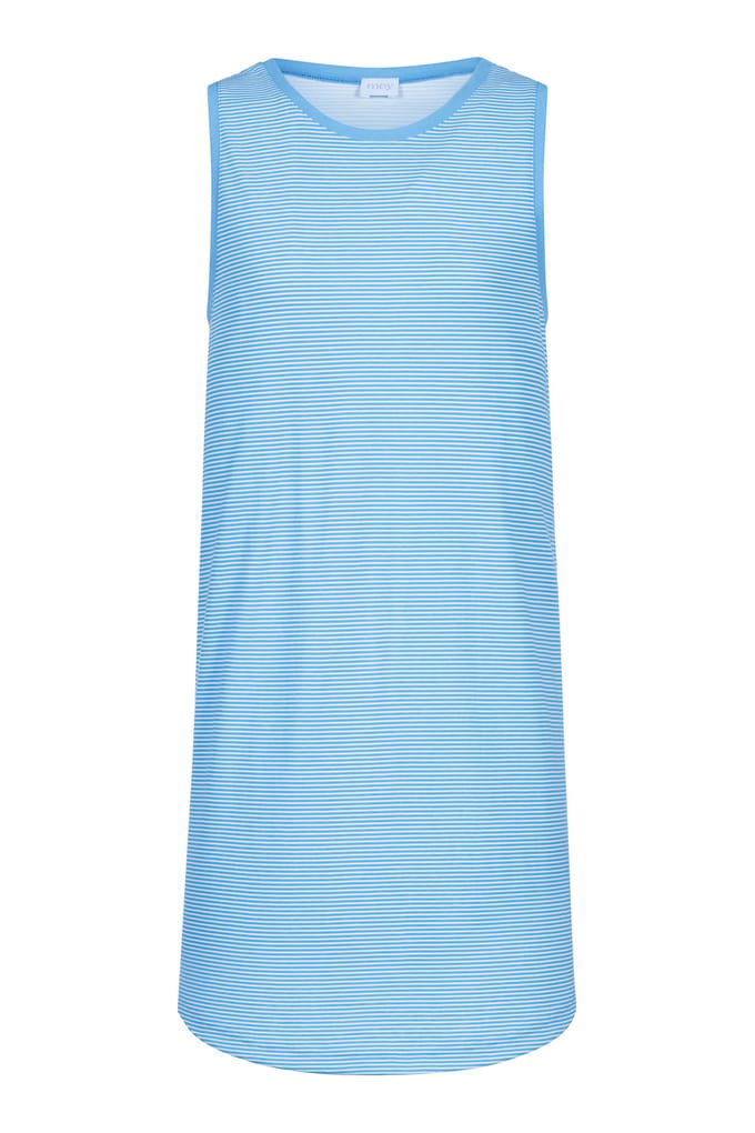 Nachthemd zonder mouwen Serie Small Stripes Summer Blue