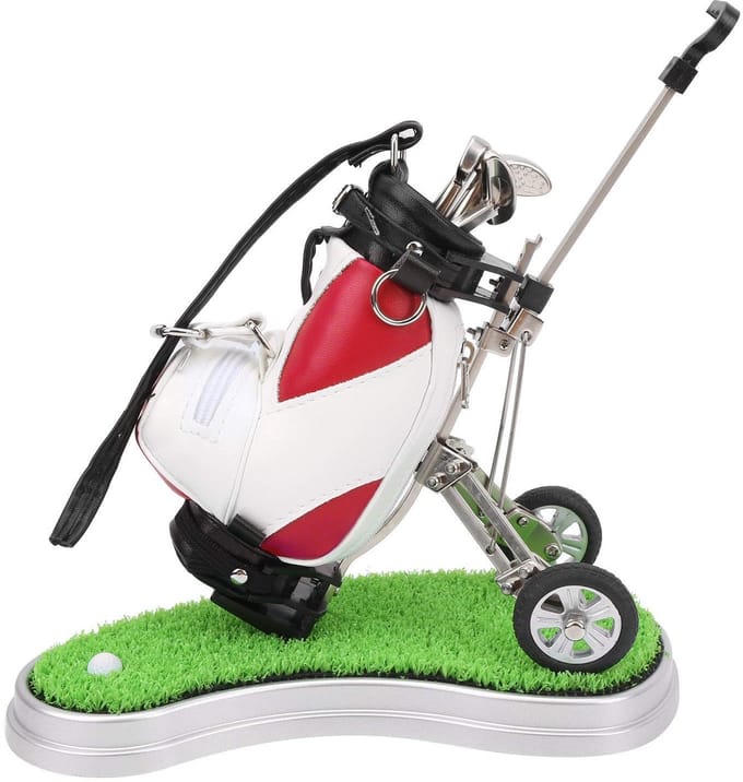 Cosensi - Dailygoods - Desktop Golfpennenset met 3 Balpennen en Tas