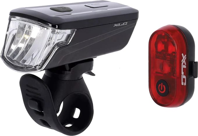 XLC Altair Plus CL-S23+ Fietsverlichtingset - LED - USB oplaadbaar
