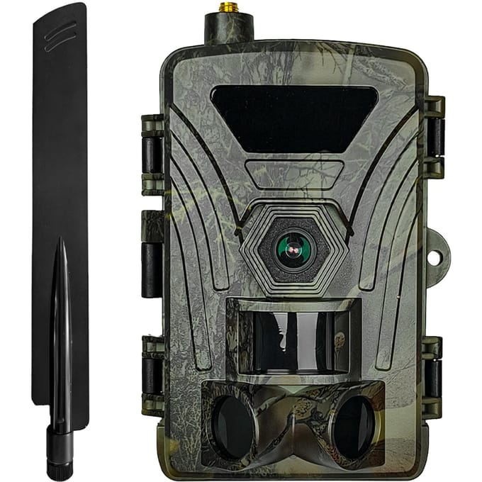 4G Trailcamera 4K Jachtcamera met SIM-kaart 60MP Foto's Snelle Trigger Wildcamera Infrarood groen