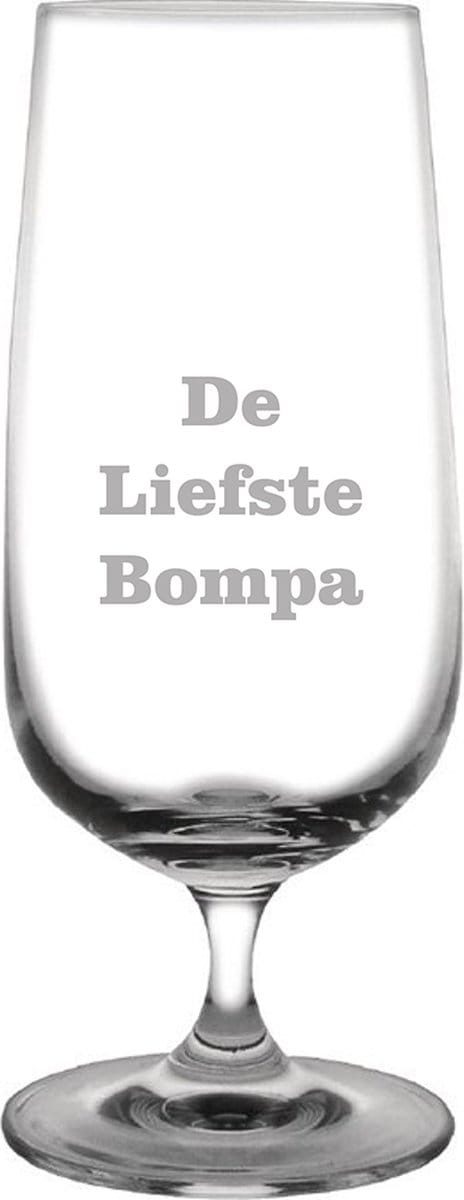 Bierglas op voet gegraveerd - 41cl - De Liefste Bompa
